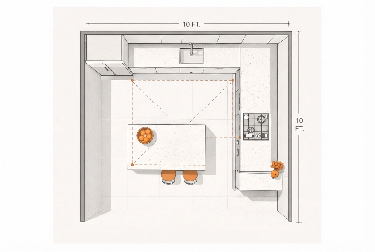 10x10 Kitchen Floor Plans to Inspire Your Remodel